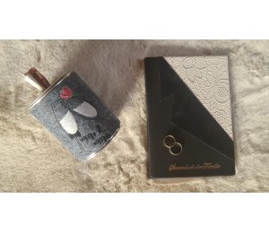 Stickdatei - Hochzeitsgläser Mr. & Mrs.